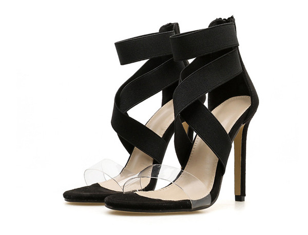 Κομψά γυναικεία ψηλά τακούνια σε δύο χρώματα