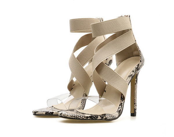 Κομψά γυναικεία ψηλά τακούνια σε δύο χρώματα