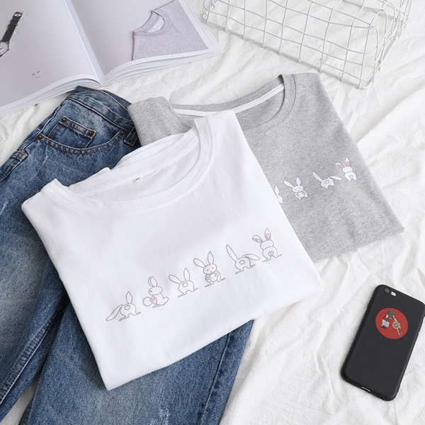 Stílusos női póló O-nyakkal, két színben