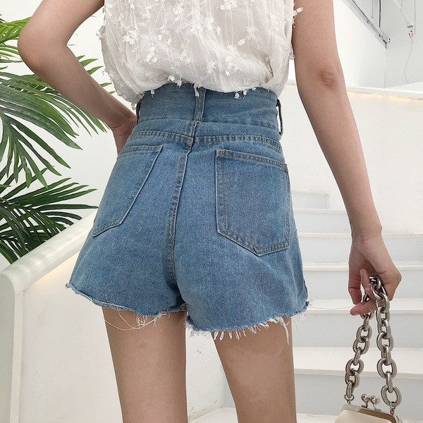 Modern női nadrág magas derékkal és zsebekkel