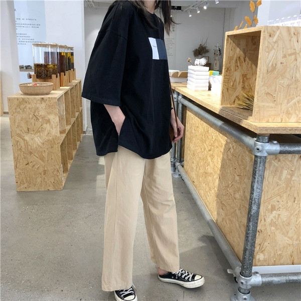 Tricou casual dama in alb si negru