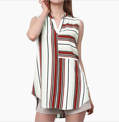 Maieu casual de dama cu decolteu in V si bretele late in mai multe culori