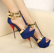 Κομψά ψηλά τακούνια κυρίες σε τρία χρώματα