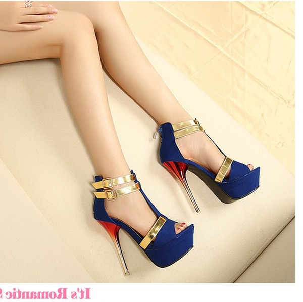 Κομψά ψηλά τακούνια κυρίες σε τρία χρώματα