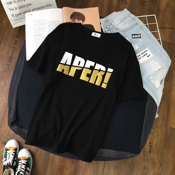 Κομψή γυναικεία μπλούζα με ανοιχτό μαύρο και μαύρο χρώμα