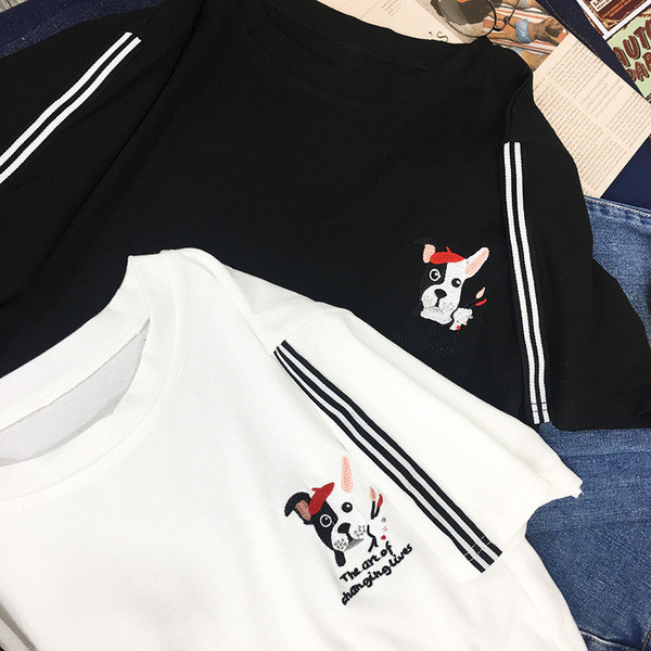 Stílusos női póló rövid ujjal több színben