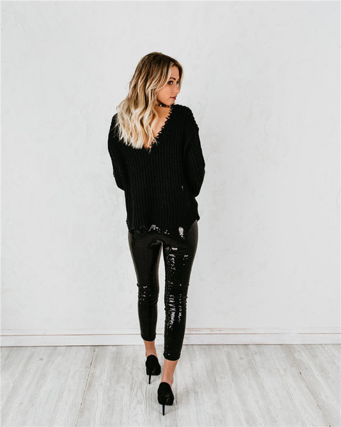 Leggings dama model nou cu paiete in negru si gri