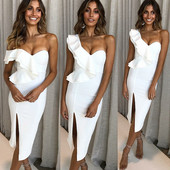 Elegáns női ruha egy pánttal több színben