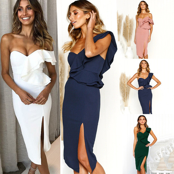 Elegáns női ruha egy pánttal több színben