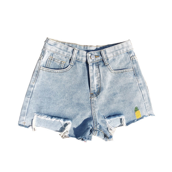 Pantaloni scurti moderni de dama cu broderie