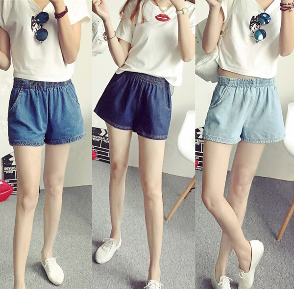 Pantaloni elastic de dama cu buzunare in trei culori