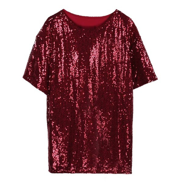 Μοντέρνα κυρία μπλούζα μανίκι και πούλιες σε μαύρο και κόκκινο