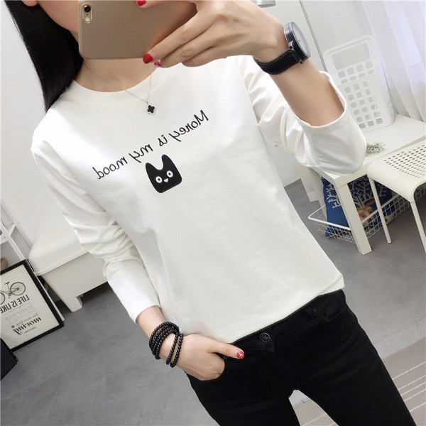 Női alkalmi blúz, hosszú ujjú, O-nyakú több színben