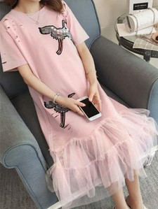 Rochie moderna de dama cu element de dantela si paiete in trei culori