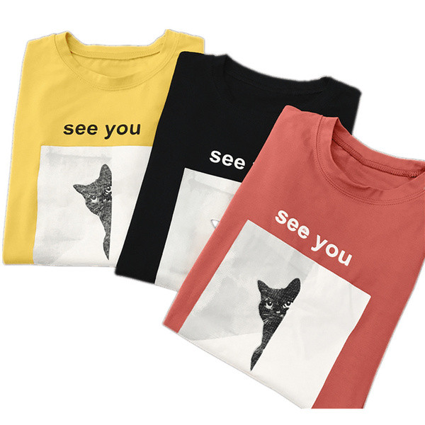 Stílusos női póló rövid ujjal több színben