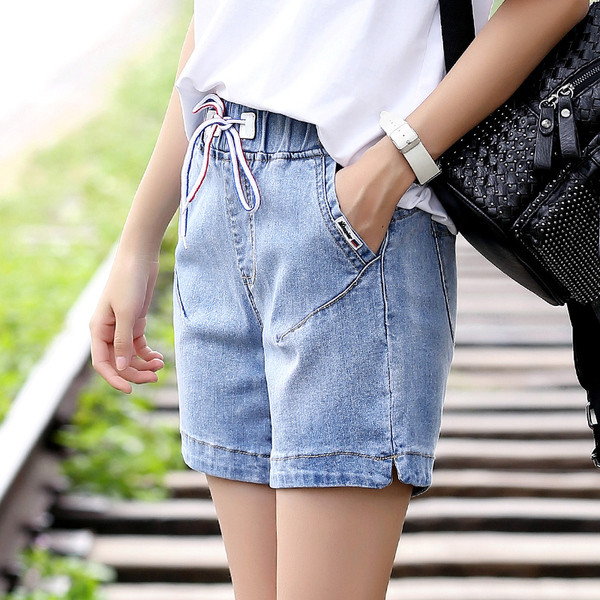 Pantaloni casual dama cu cravate in doua culori