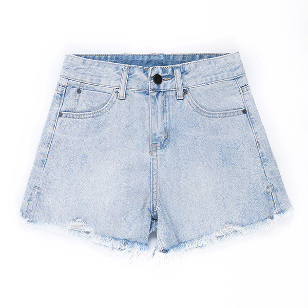 Къси дамски панталони с джобове в два цвята