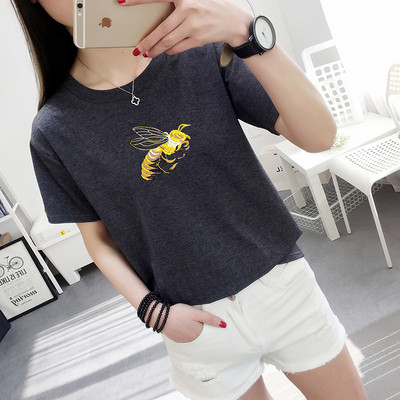 Hímzéssel, O-nyakú női blúz több színben