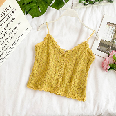 Μοντέρνο γυναικείο γιλέκο με λεπτές λωρίδες σε διάφορα χρώματα