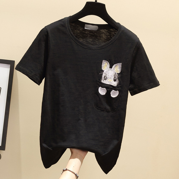 Alkalmi női póló több színben hímzéssel