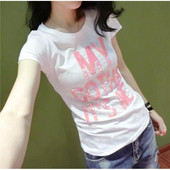 Tricou de dama modern in mai multe culori cu paiete