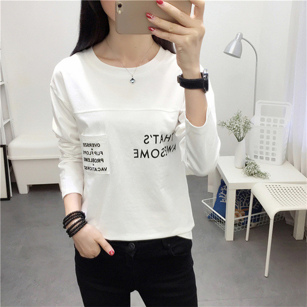 Stílusos női blúz O-nyakkal, rózsaszín és fehér színben