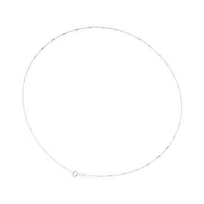 Απλό κολιέ κυρίες σε ασημί χρώματα