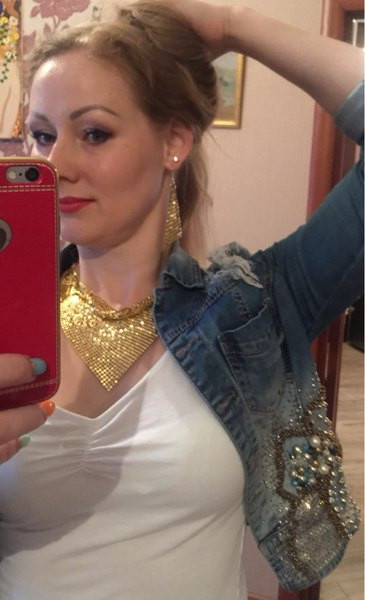 Modern női szett fülbevalóval és nyaklánccal több színben