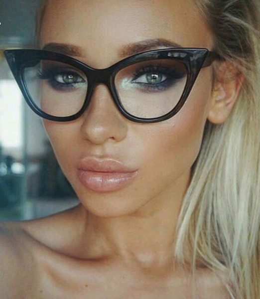 Modern női szemüveg fekete-fehér színben - két modell