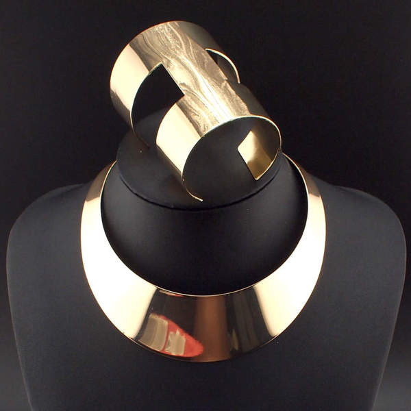 Stílusos női karkötő és nyaklánc szett két színben