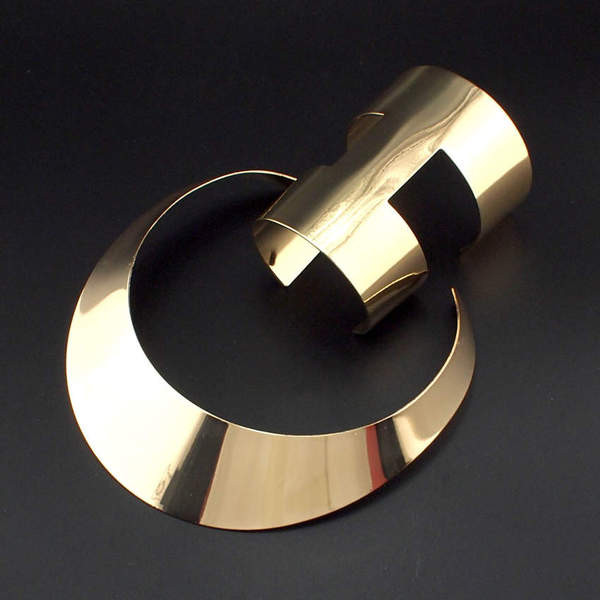 Stílusos női karkötő és nyaklánc szett két színben