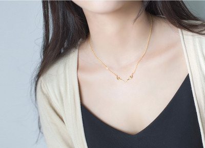 Modern női nyaklánc három színben