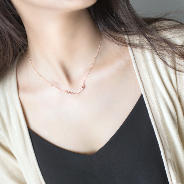 Modern női nyaklánc három színben