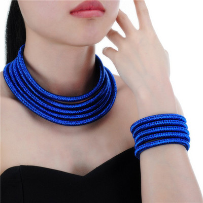 Κομψή σειρά γυναικείων βραχιόλι και κολιέ σε διάφορα χρώματα
