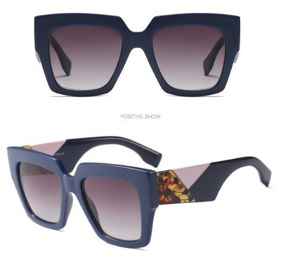 Ochelari de soare de dama cu rama lata in mai multe culori