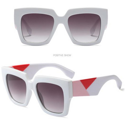 Ochelari de soare de dama cu rama lata in mai multe culori