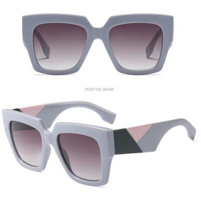 Ochelari de soare de dama cu rama lata in mai multe culori