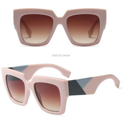 Ochelari de soare de dama cu rama lata in mai multe culori