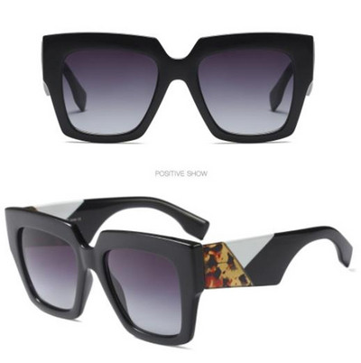 Ochelari de soare de dama cu rama lata in mai multe culori