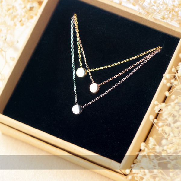 Napi női nyaklánc három színben