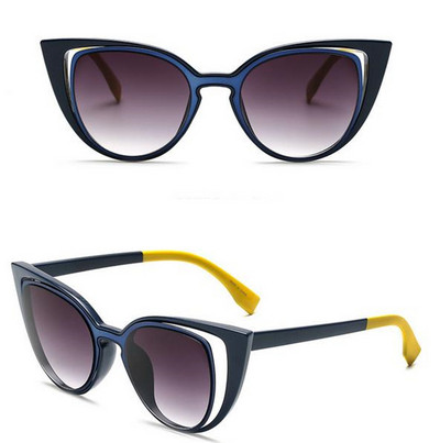 Stílusos női napszemüveg piros és kék színben