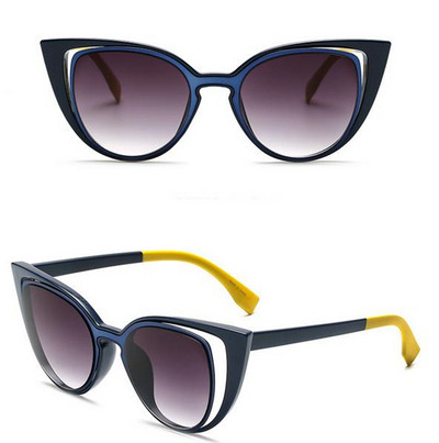 Stílusos női napszemüveg piros és kék színben