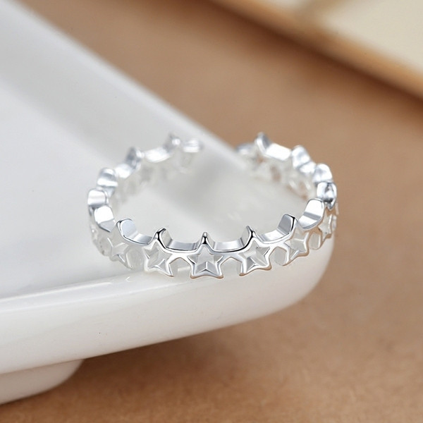 Inel de doamnă de zi cu zi în formă de stea