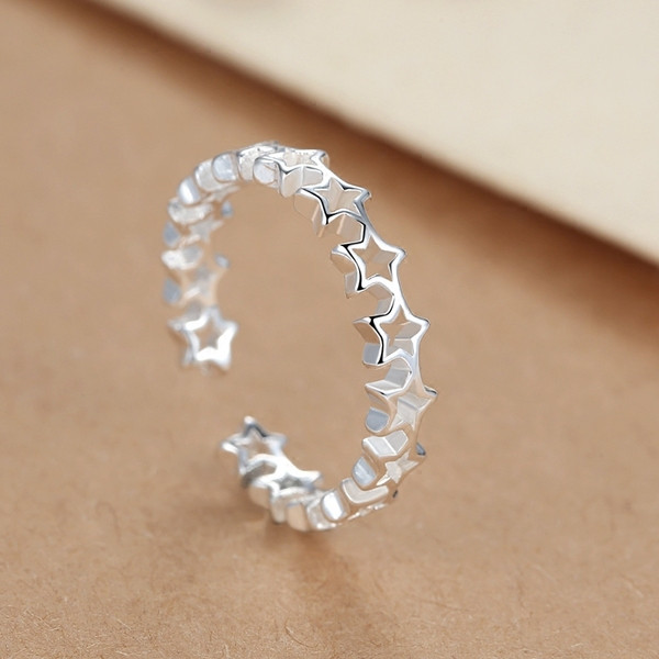 Inel de doamnă de zi cu zi în formă de stea