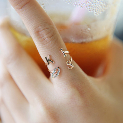 Дамски пръстен с надпис в три цвята