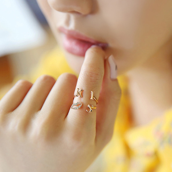 Inel de damă cu inscripție în trei culori