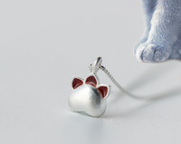 Alkalmi női nyaklánc mancsos ezüst színben