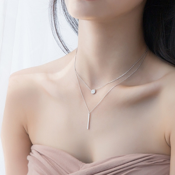 Κομψό κυρία κολιέ με μενταγιόν