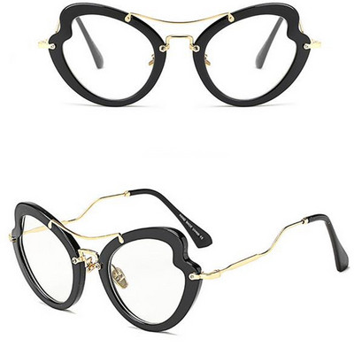 Modern női napszemüveg nem szabványos formával, többféle színben