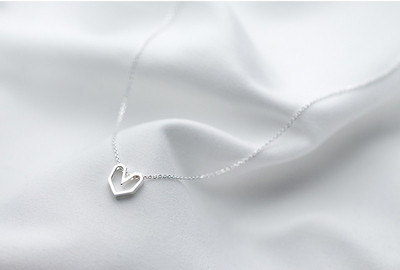 Colier modern de dama in doua culori